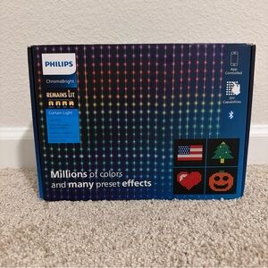 Philips ChromaBright - LED Curtain Light - 528 lights - App Controlled - NEW